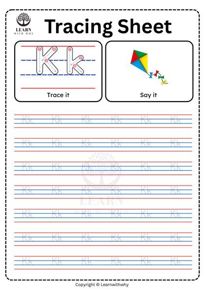 A-Z Letter Tracing Worksheets for Kindergarten (Printable, 2 Free ...