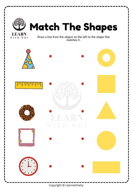 Shapes Worksheets for Kindergarten (Printable, 3 Free) | Learn With Why